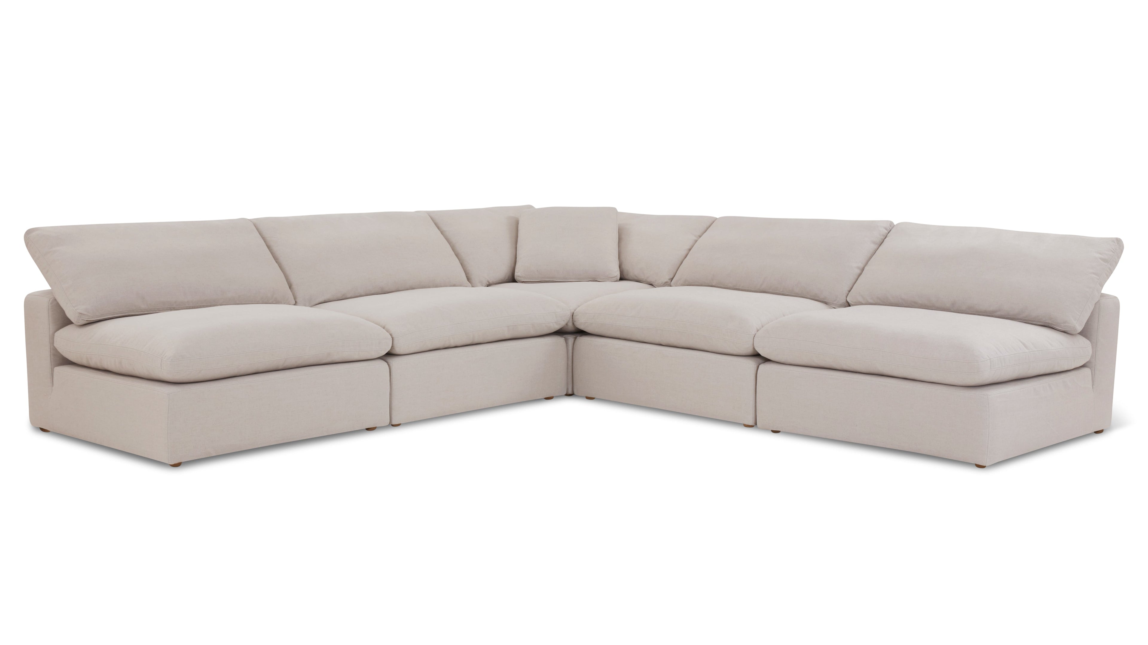 Movie Night™ 5-Piece Modular Sectional Open, Standard, Clay