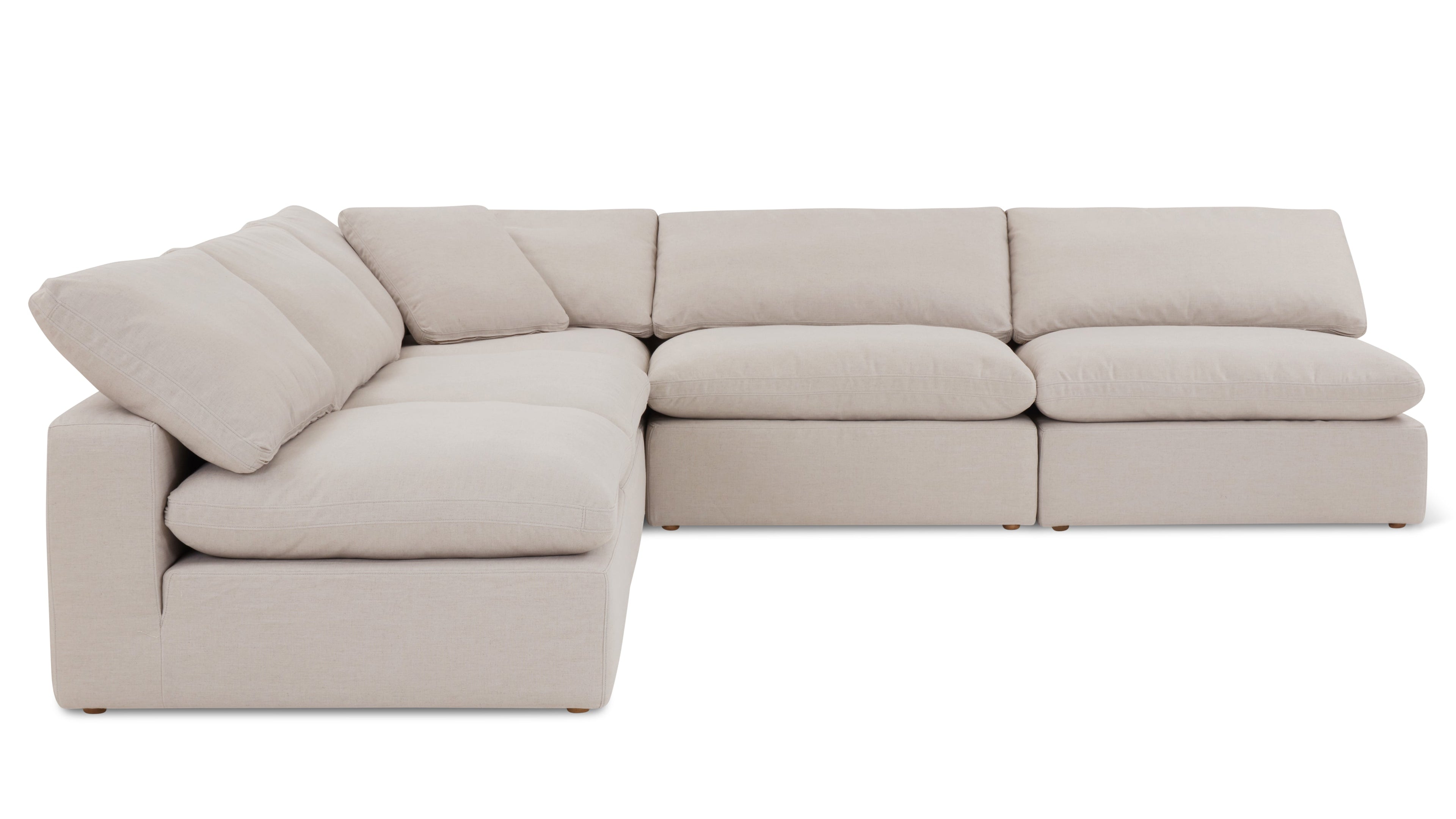 Movie Night™ 5-Piece Modular Sectional Open, Standard, Clay