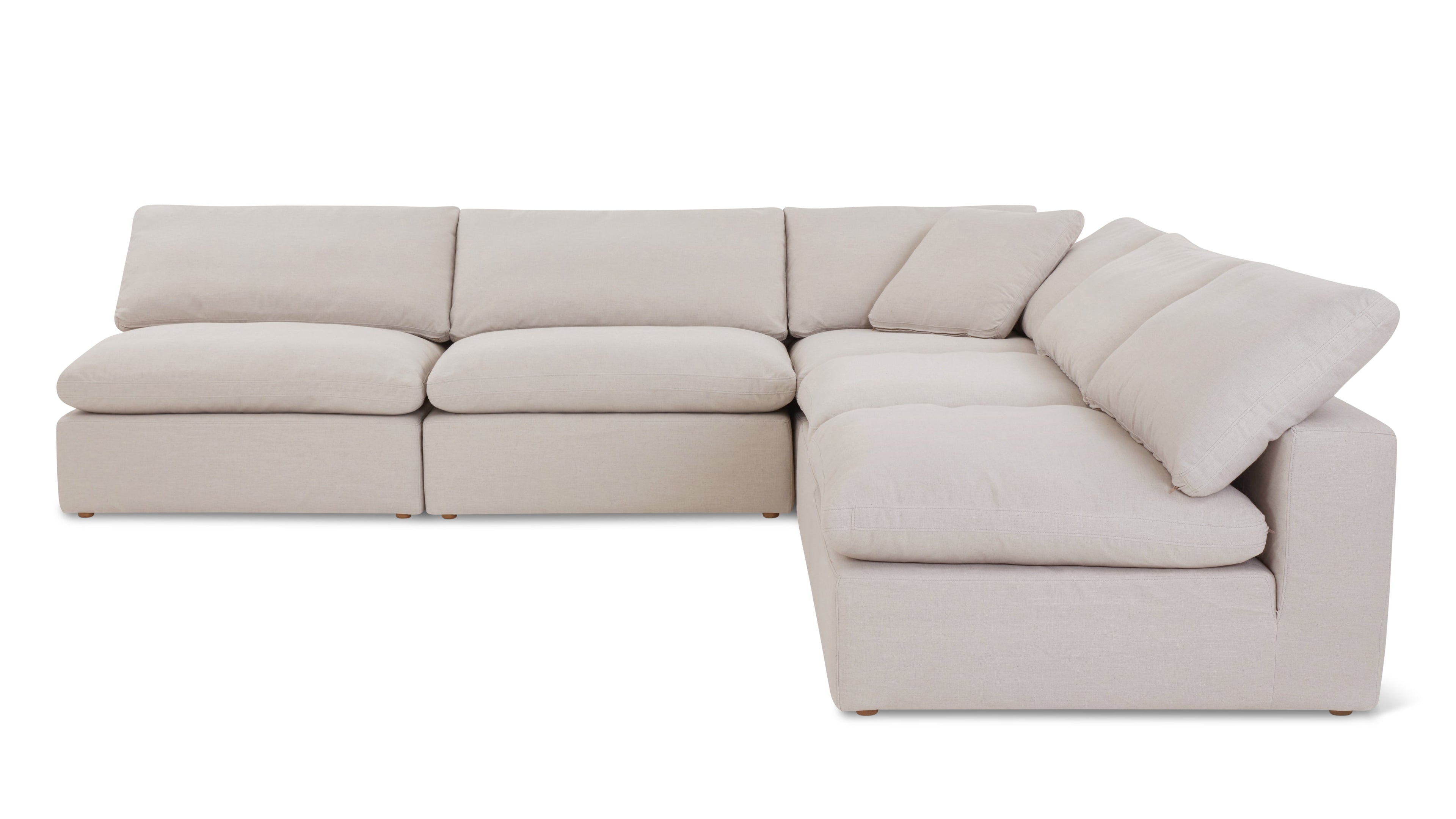 Movie Night™ 5-Piece Modular Sectional Open, Standard, Clay
