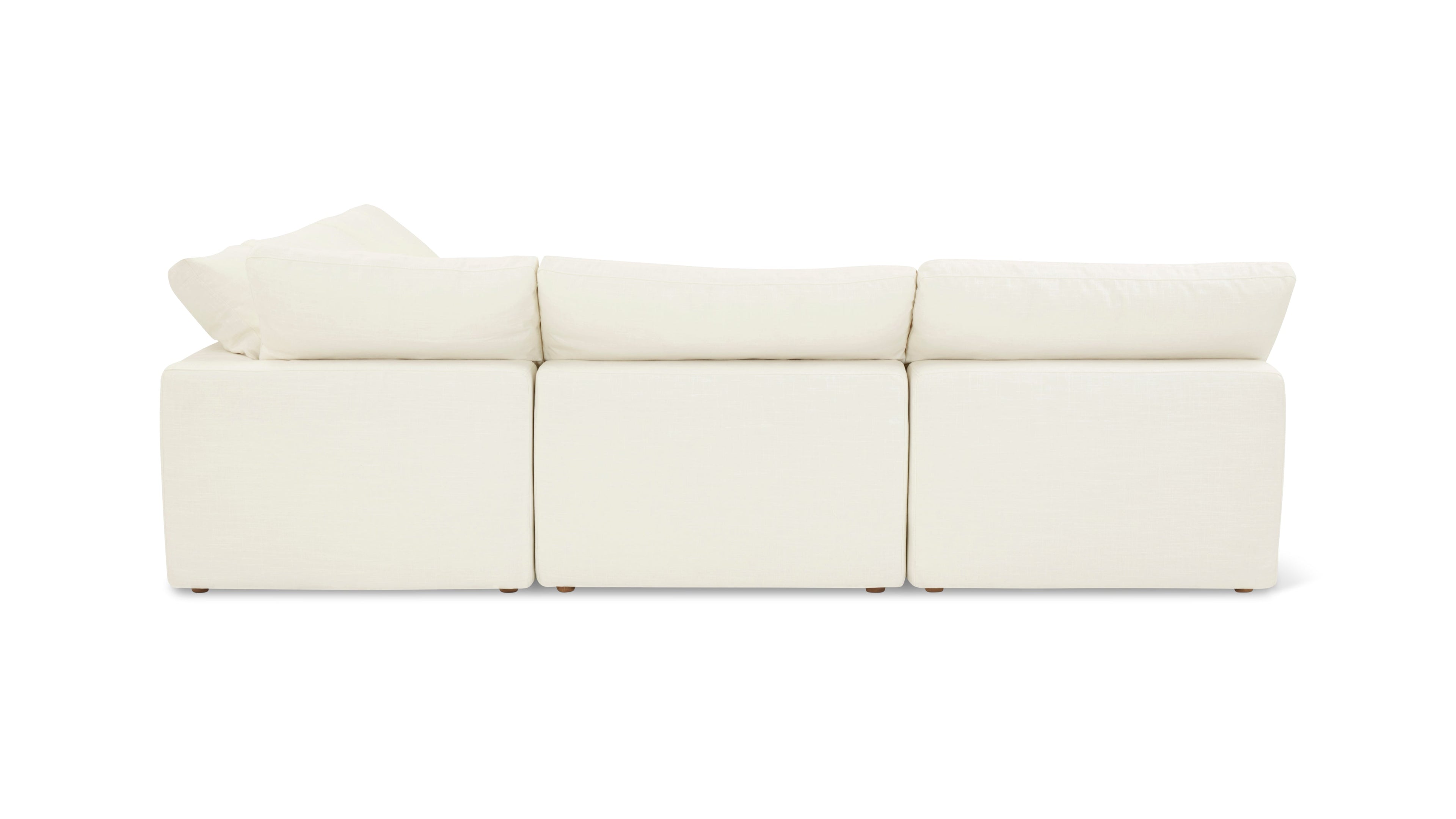 Movie Night™ 5-Piece Modular Sectional Open, Standard, Cream Linen