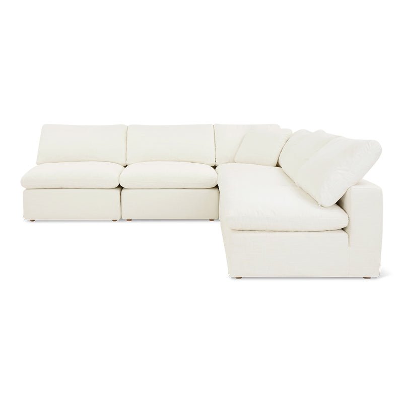 Movie Night™ 5-Piece Modular Sectional Open, Standard, Cream Linen