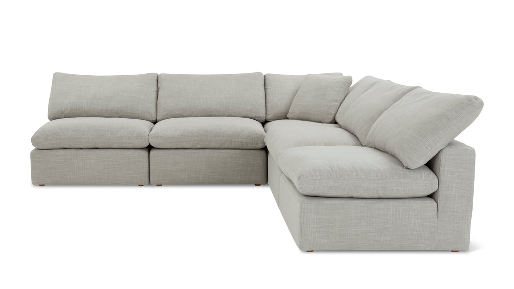 Movie Night™ 5-Piece Modular Sectional Open, Standard, Light Pebble