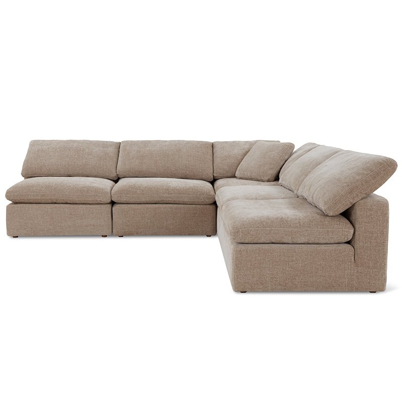 Movie Night™ 5-Piece Modular Sectional Open, Standard, Champagne