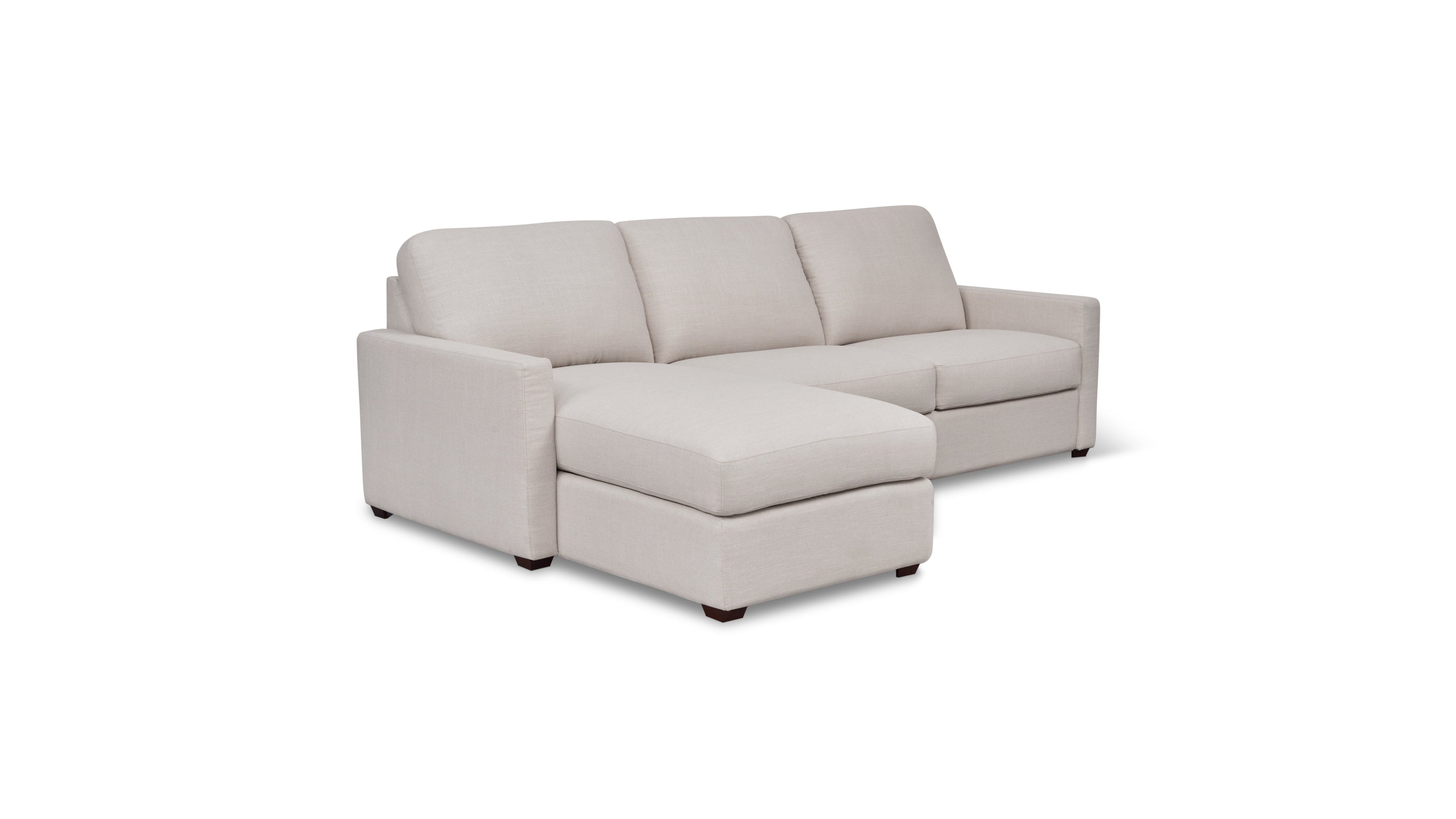 Sleep Over Sofa Bed Sectional (Left or Right), Full, Clay