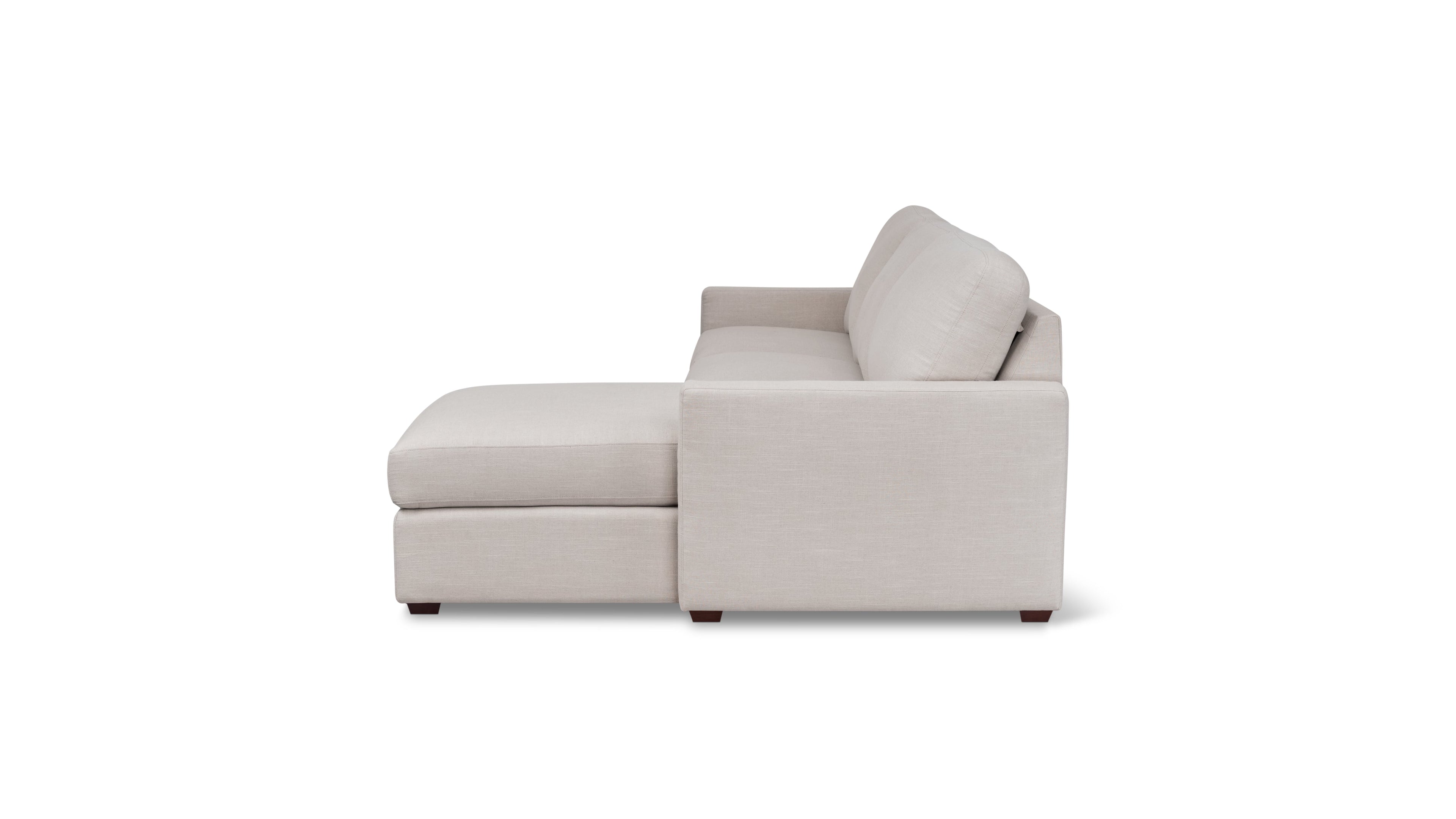Sleep Over Sofa Bed Sectional (Left or Right), Full, Clay