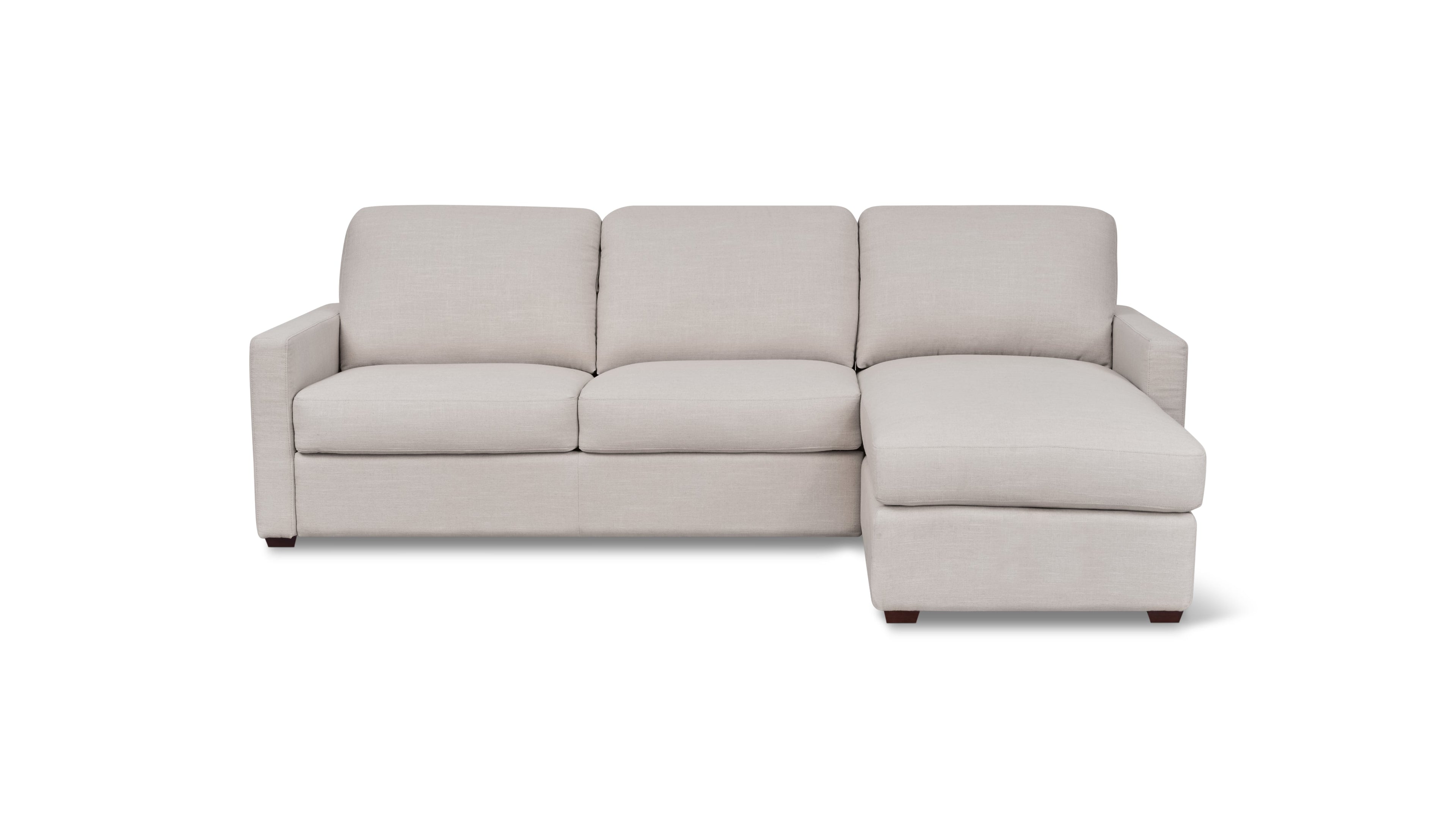 Sleep Over Sofa Bed Sectional (Left or Right), Full, Clay