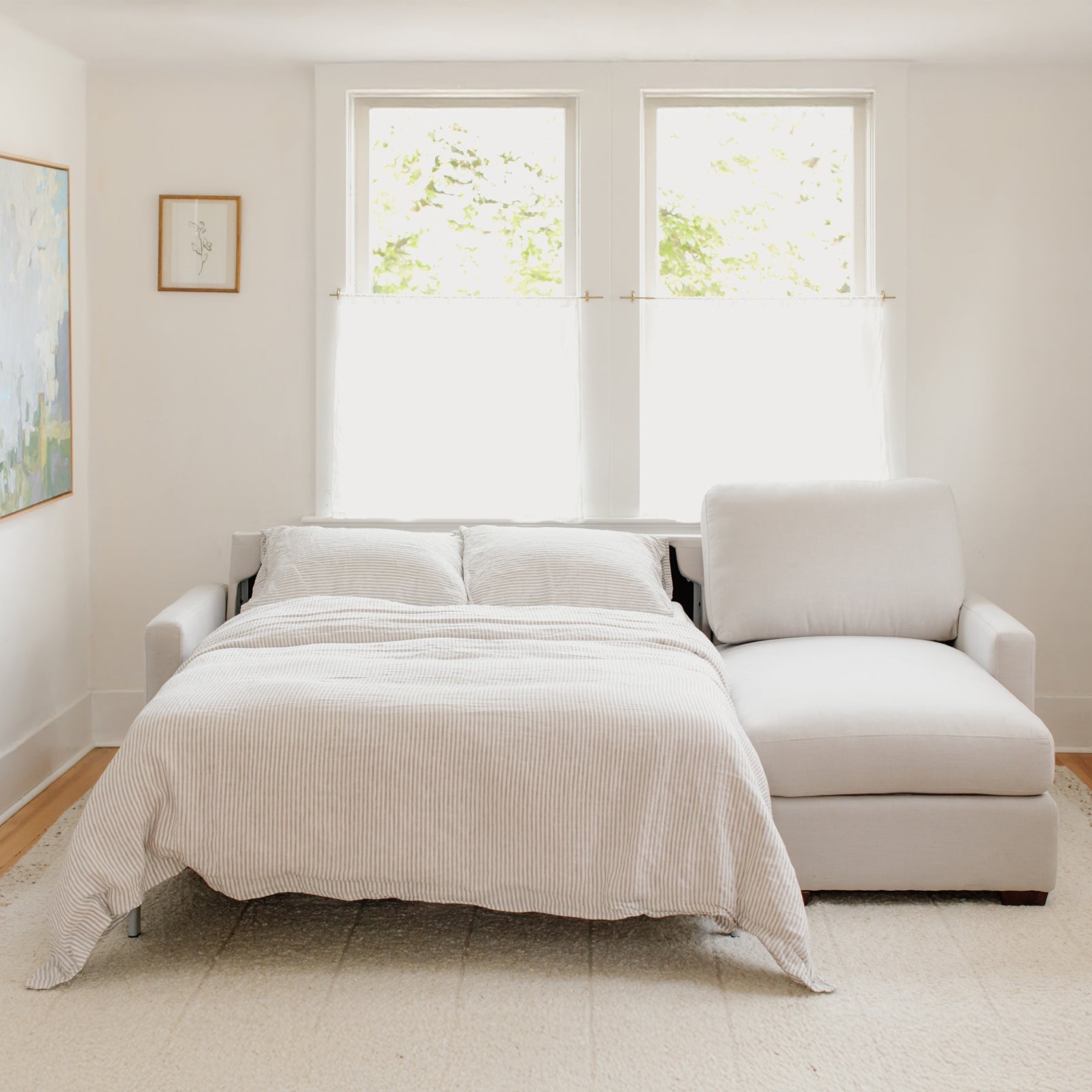 Sleep Over Sofa Bed Sectional (Left or Right), Full, Clay