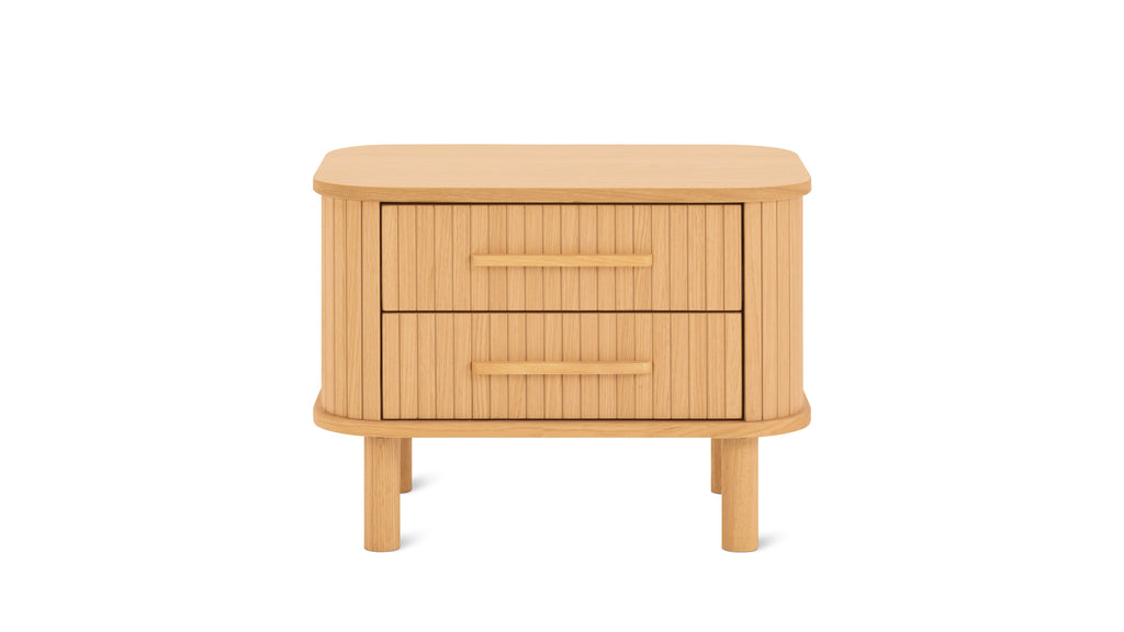 Easy Edge Nightstand All Wood, White Oak