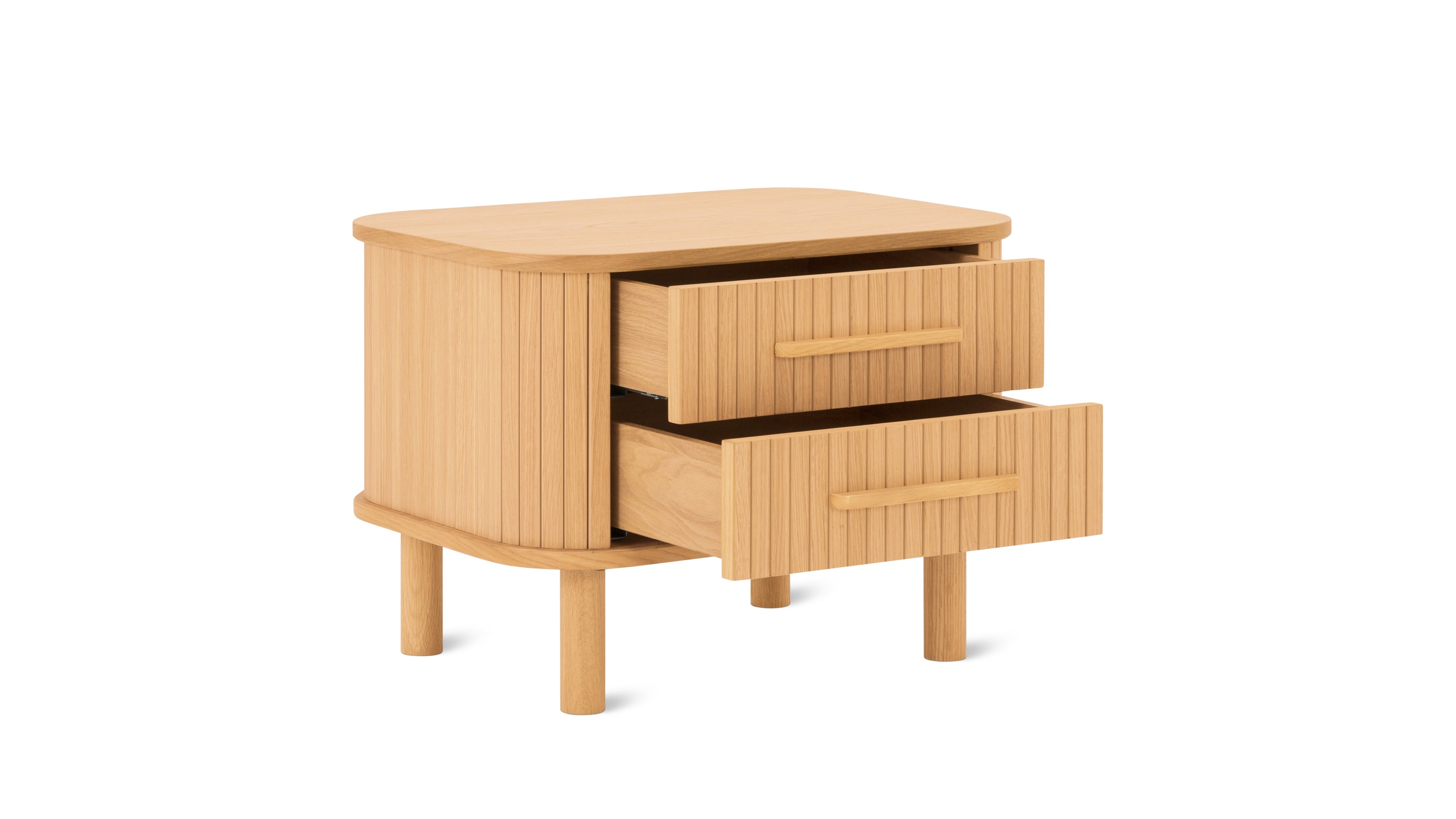 Easy Edge Nightstand All Wood, White Oak