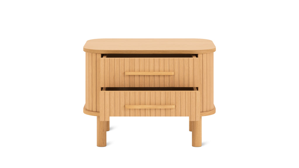 Easy Edge Nightstand All Wood, White Oak