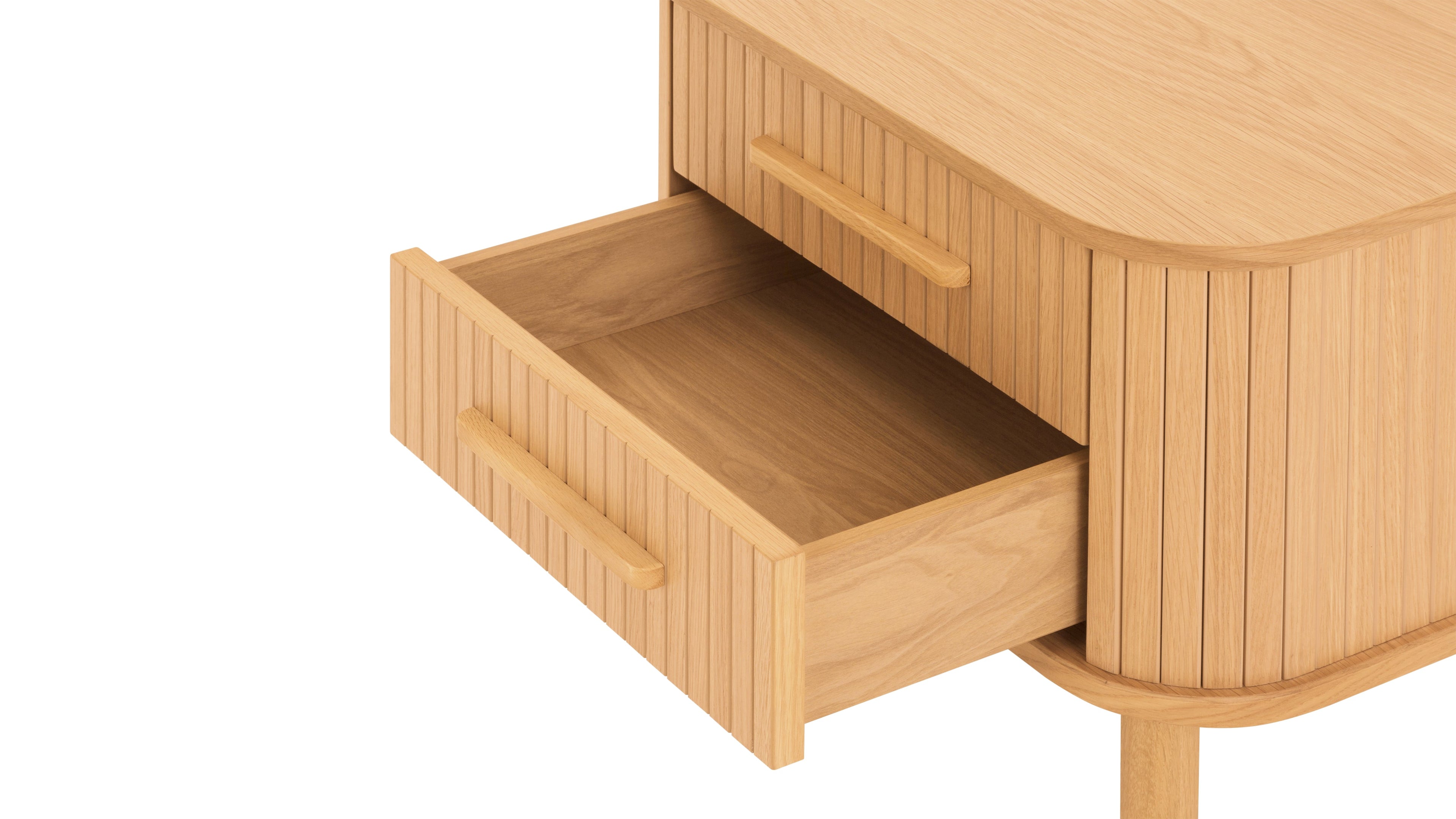 Easy Edge Nightstand All Wood, White Oak