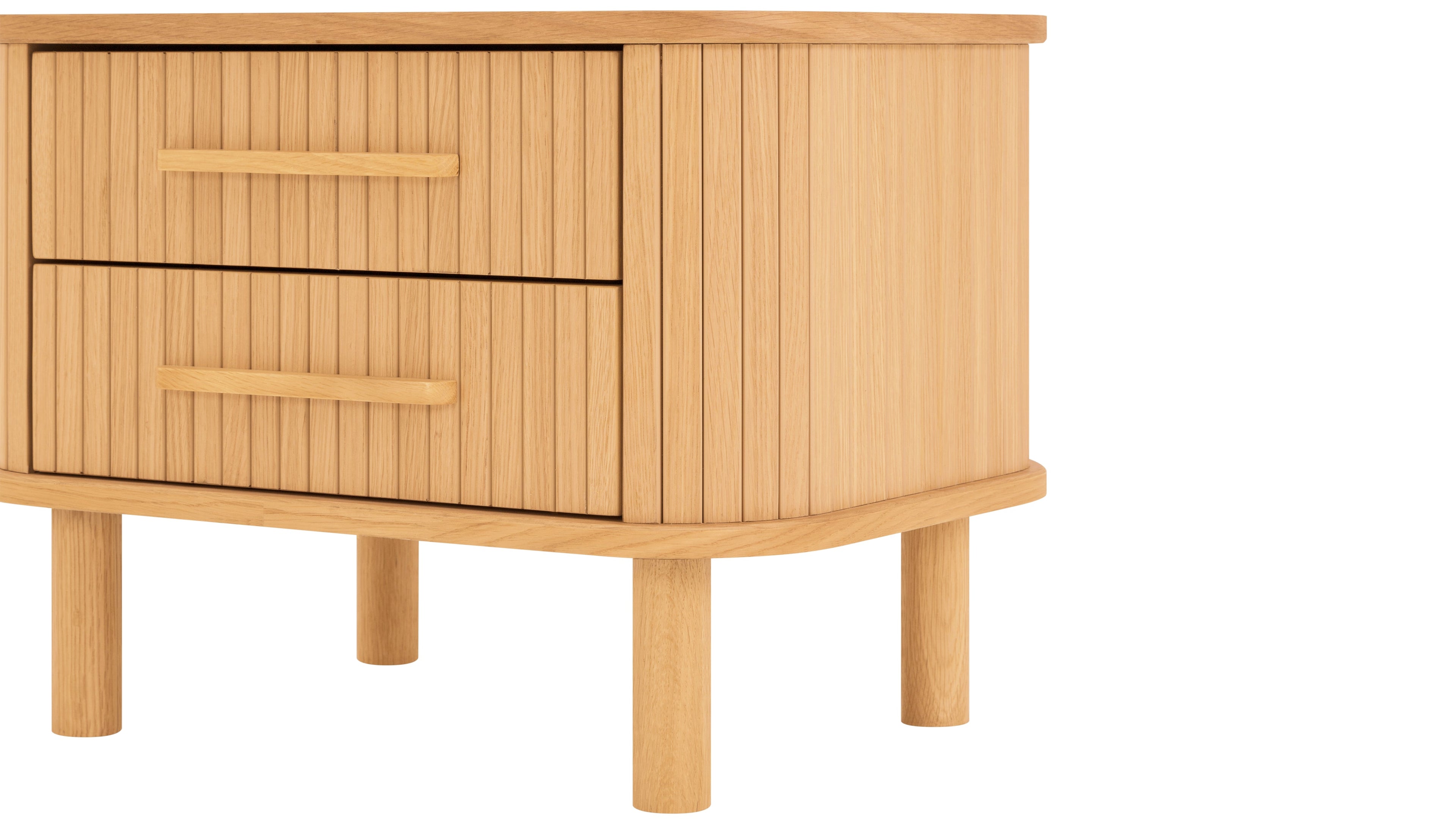 Easy Edge Nightstand All Wood, White Oak