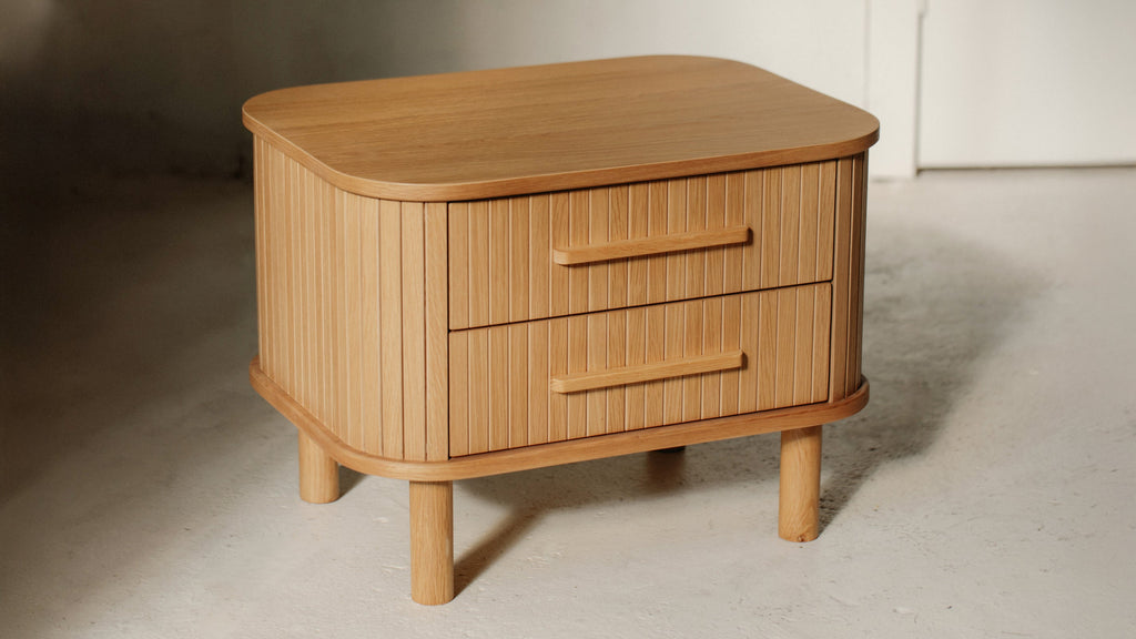 Easy Edge Nightstand All Wood, White Oak