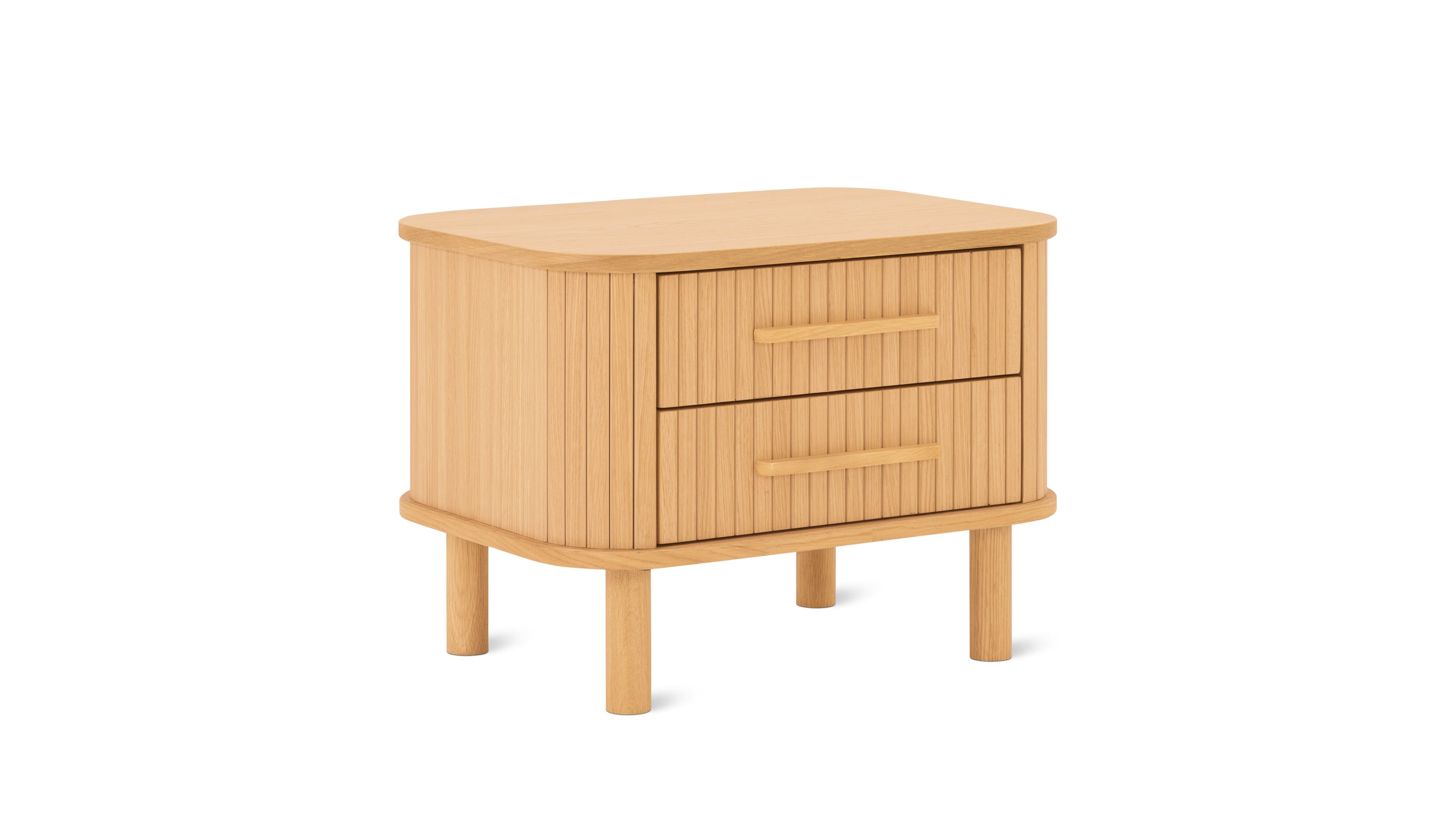 Easy Edge Nightstand All Wood, White Oak