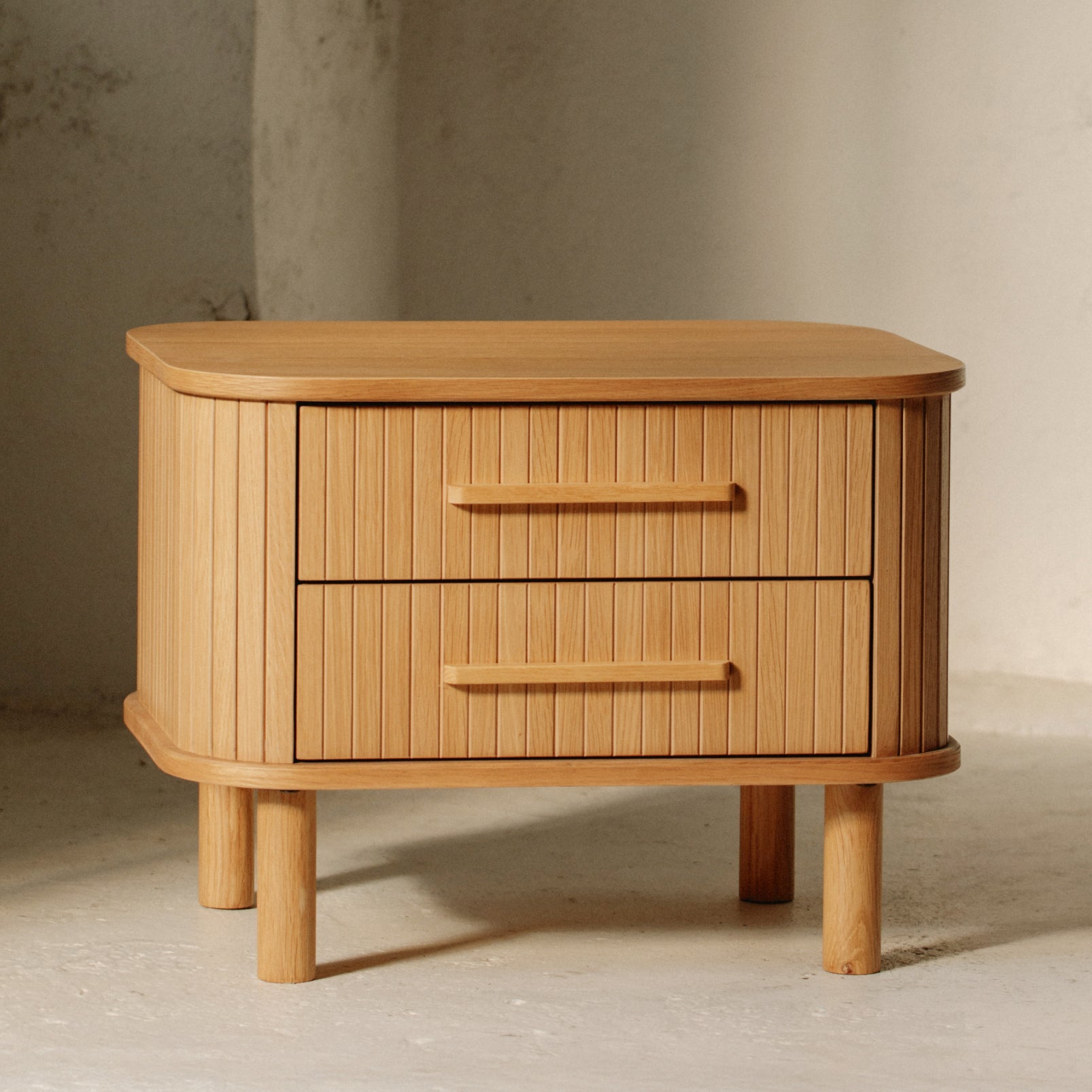 Easy Edge Nightstand All Wood, White Oak