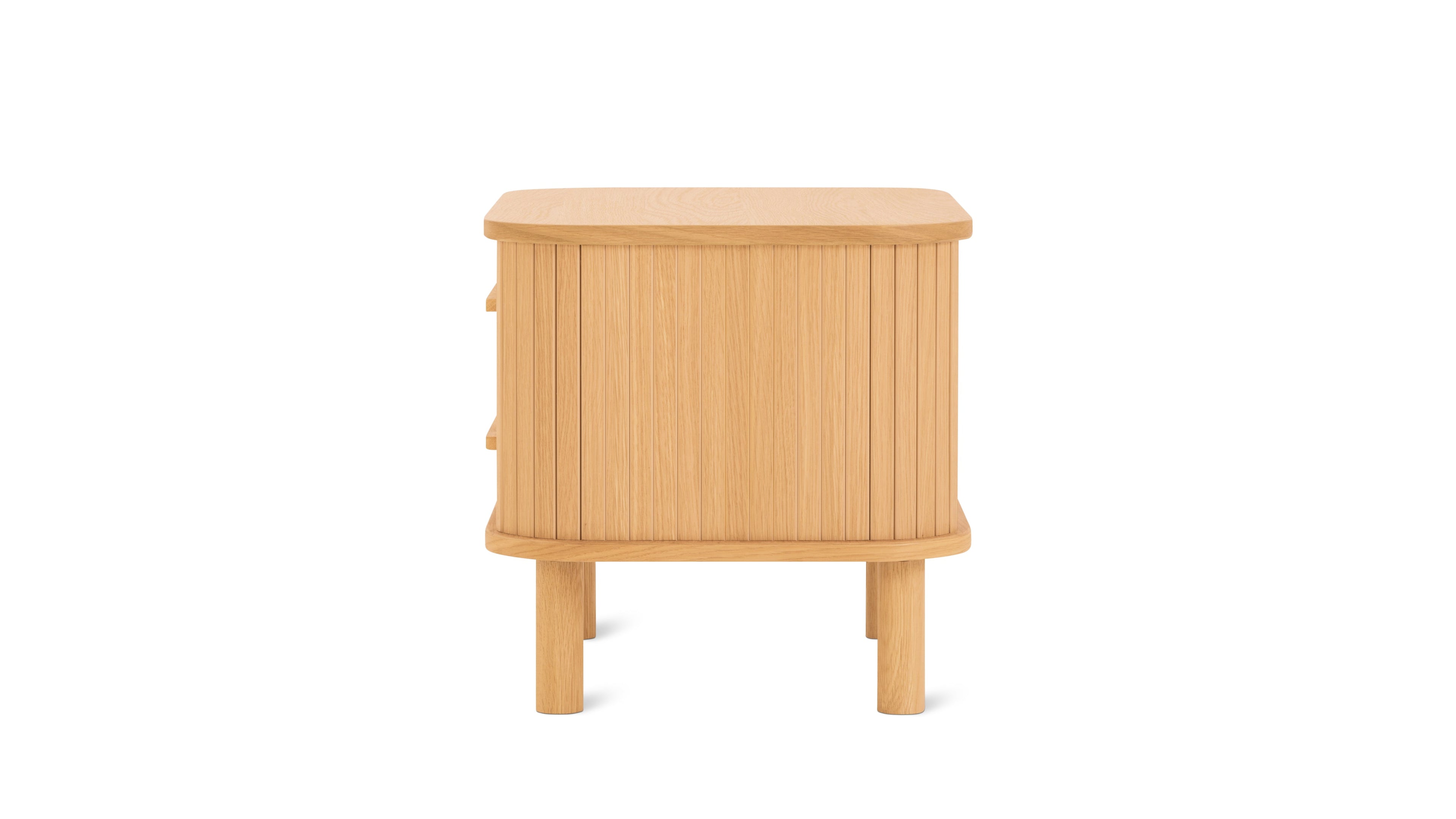 Easy Edge Nightstand All Wood, White Oak