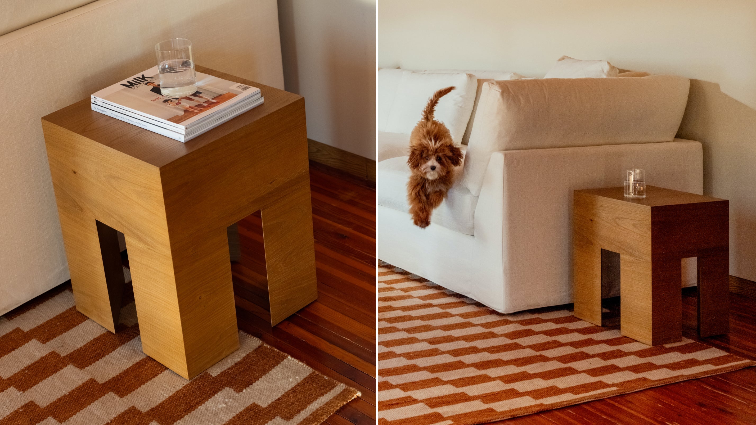 On The Block Side Table, Oak