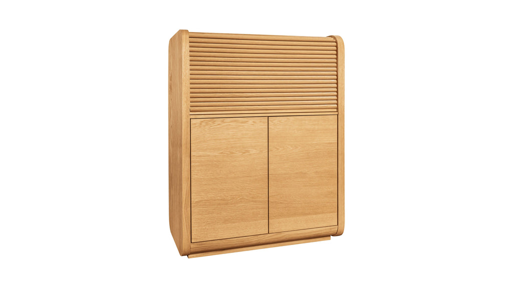 Roll Out Cabinet, White Oak