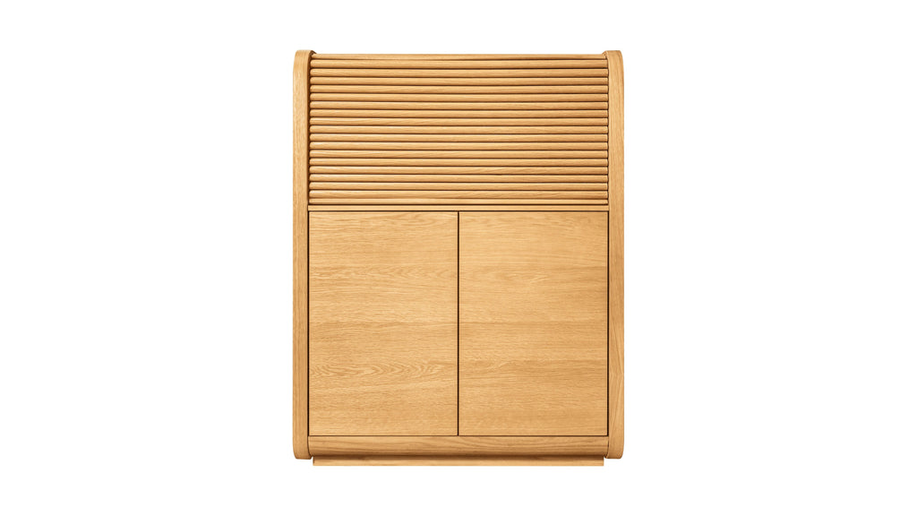Roll Out Cabinet, White Oak