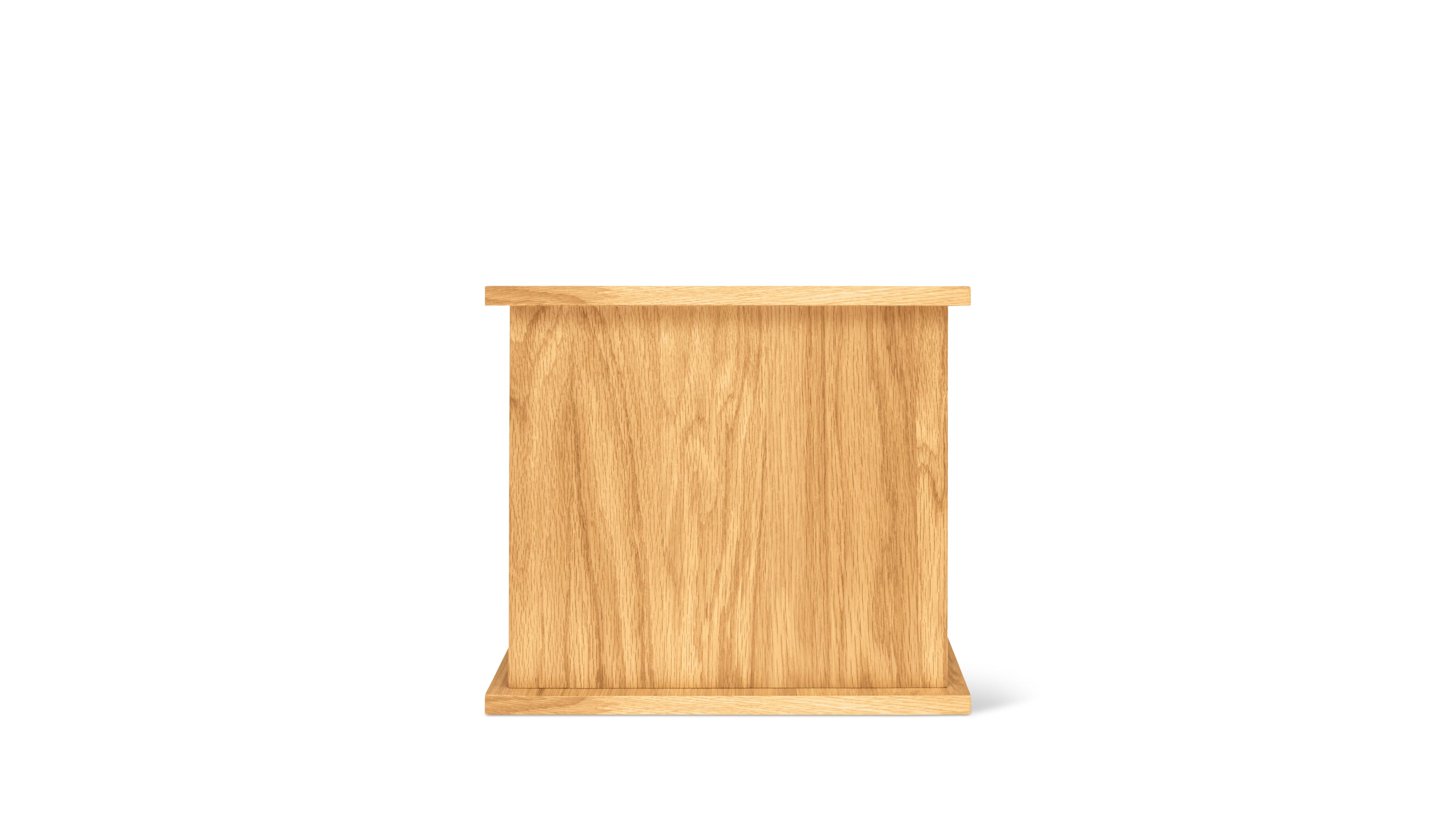 Keep Stacking Storage System 1-Piece, Closed, White Oak