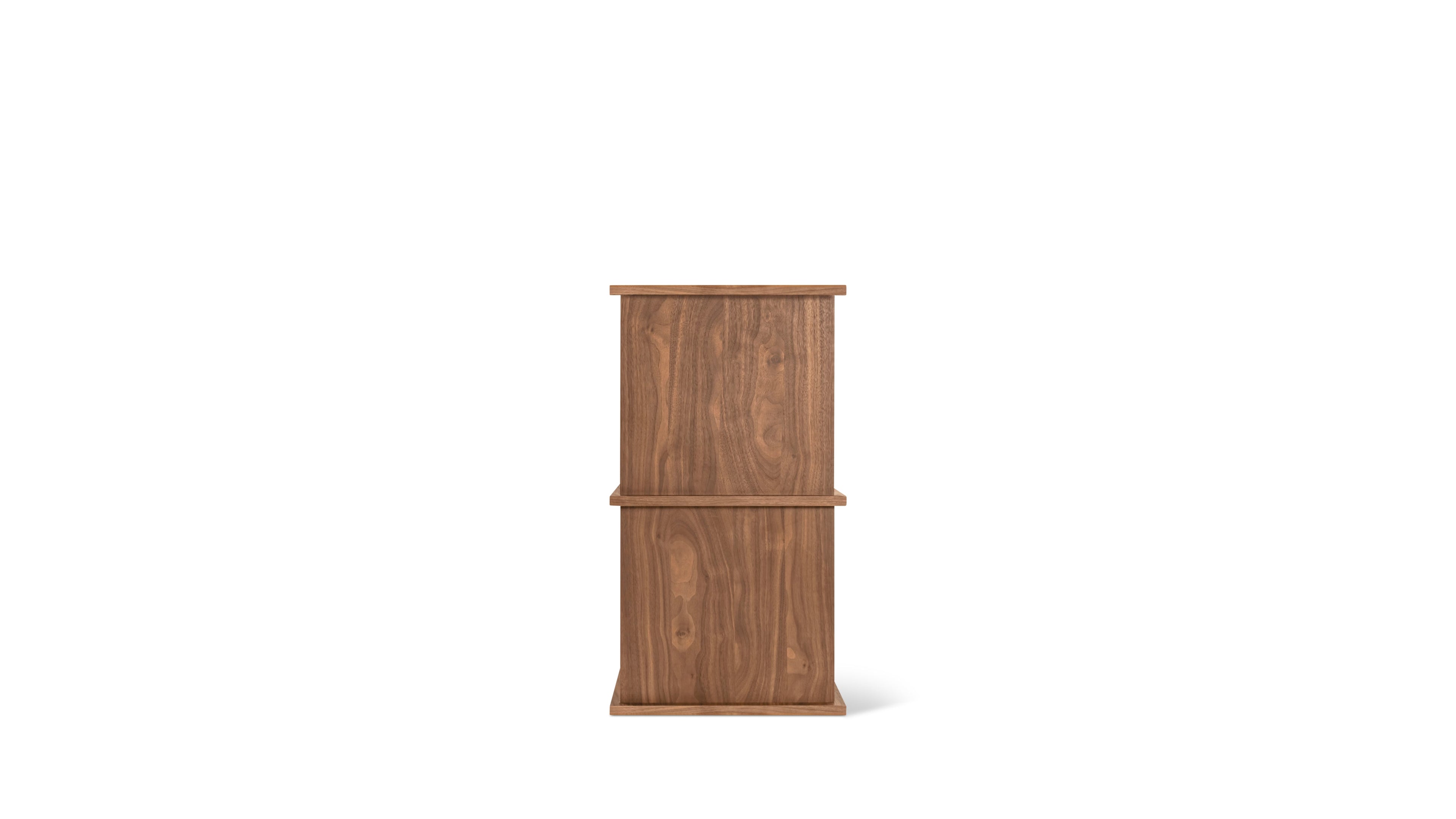 Keep Stacking Storage System 2-Piece, Open, Walnut