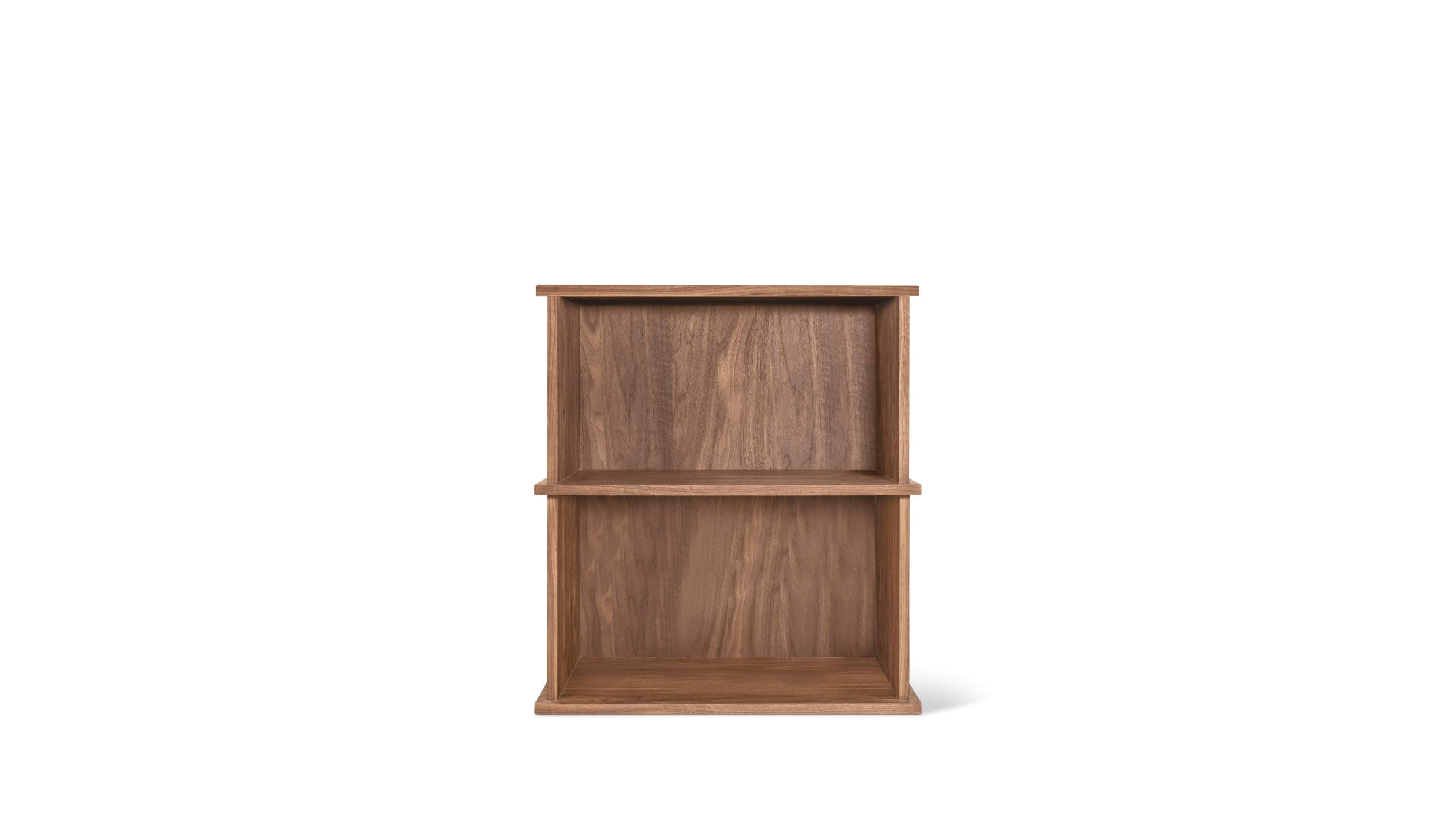 Keep Stacking Storage System 2-Piece, Open, Walnut