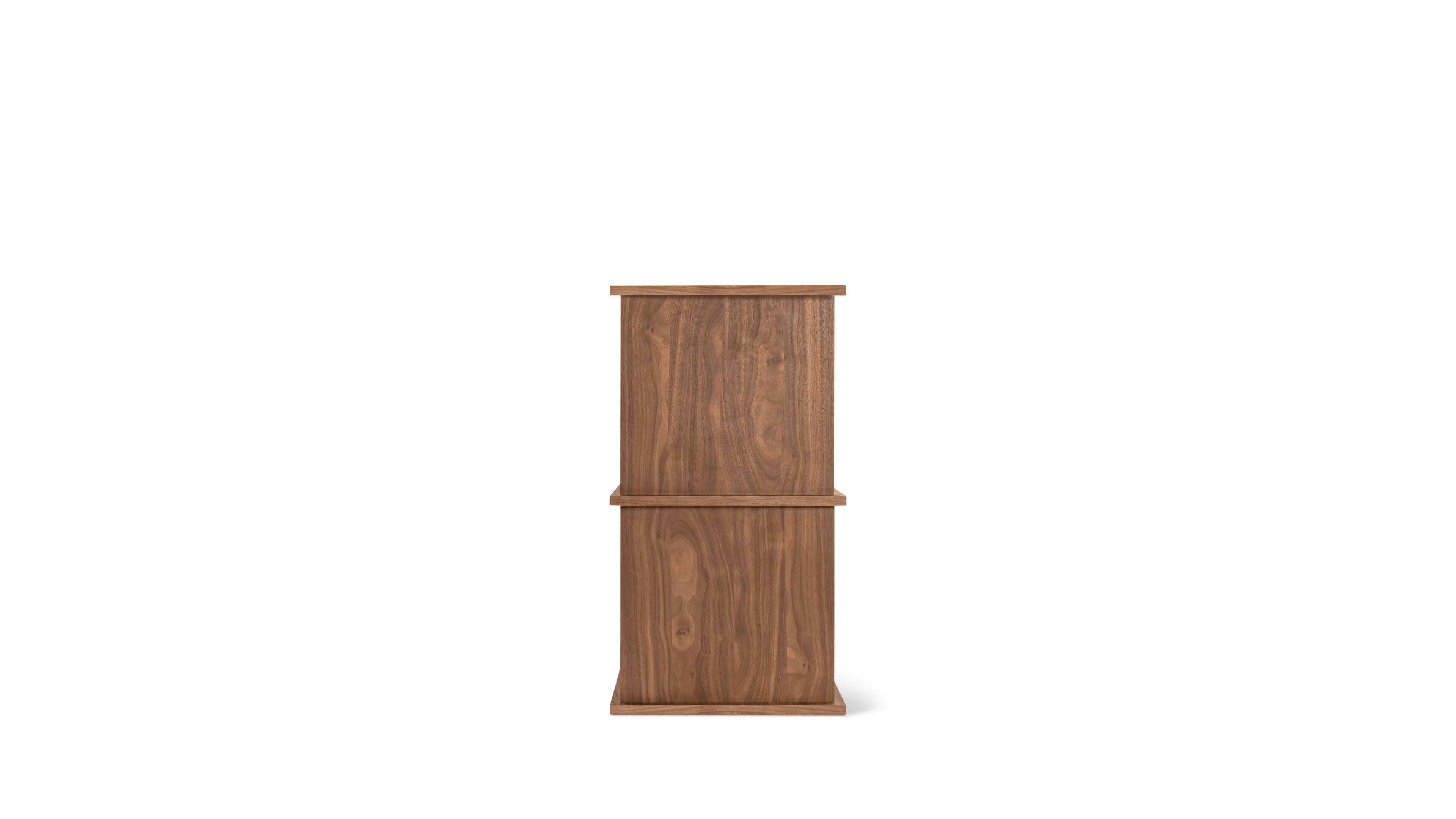 Keep Stacking Storage System 2-Piece, Open and Closed, Walnut