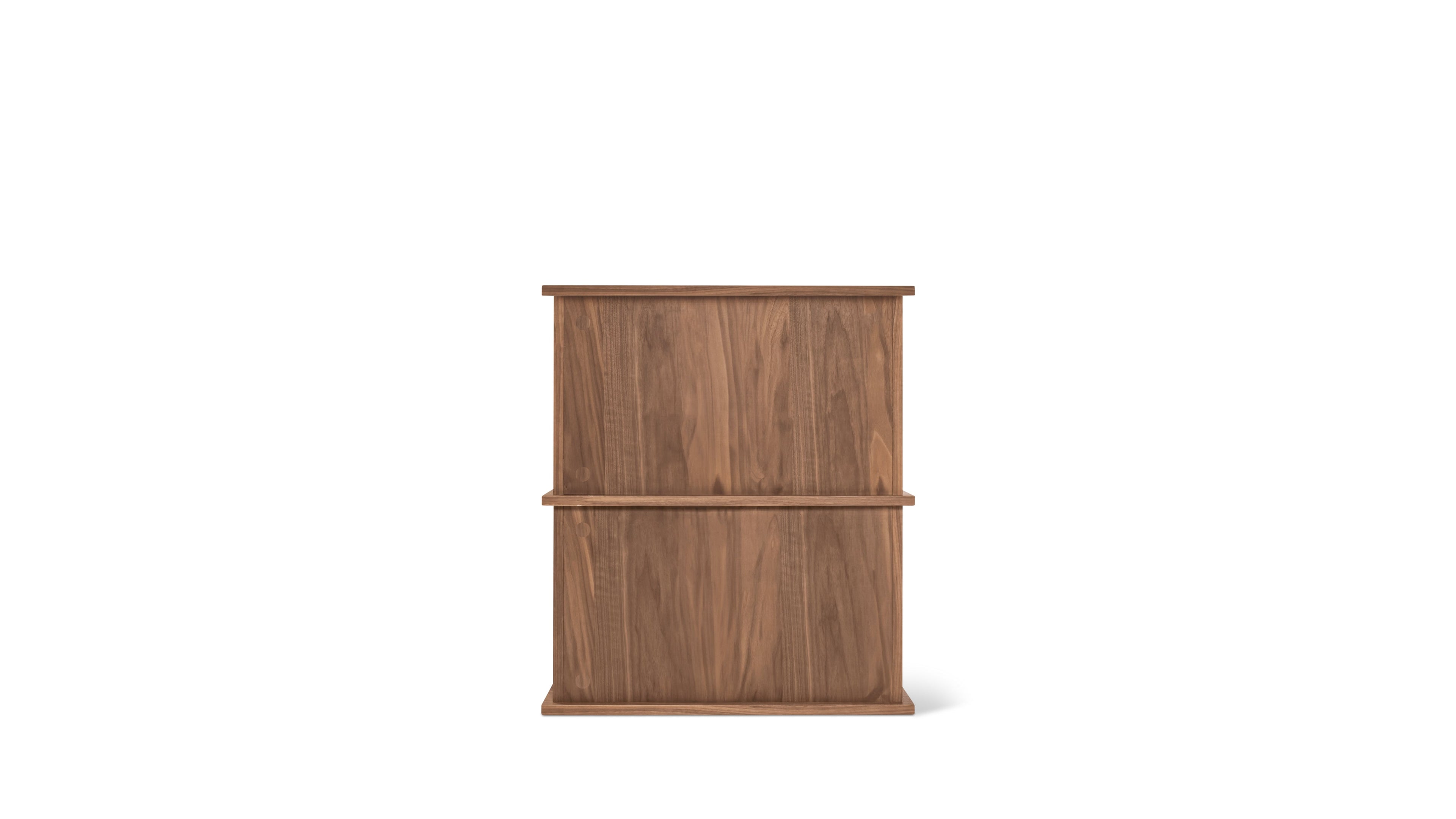 Keep Stacking Storage System 2-Piece, Open and Closed, Walnut