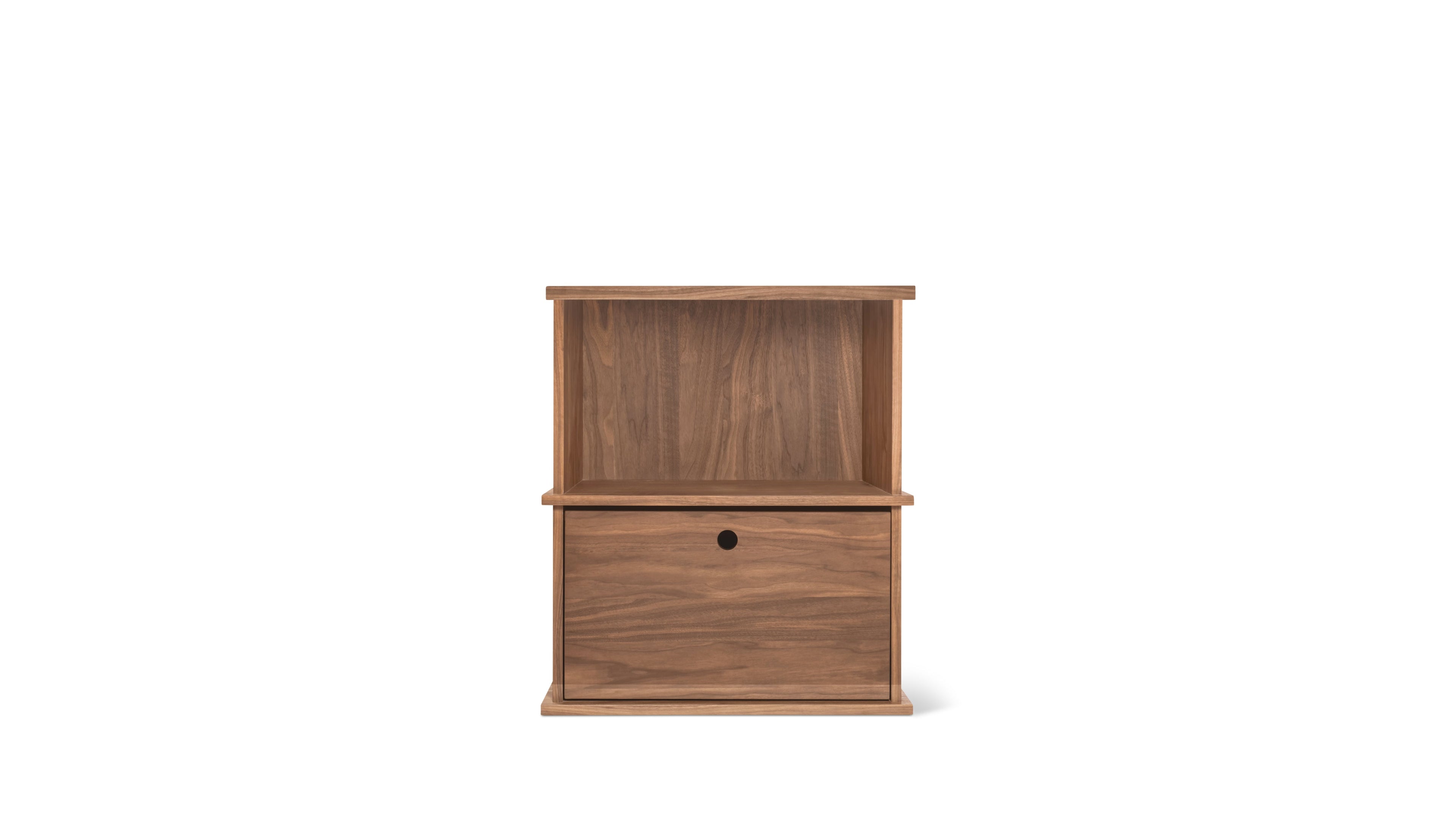 Keep Stacking Storage System 2-Piece, Open and Closed, Walnut