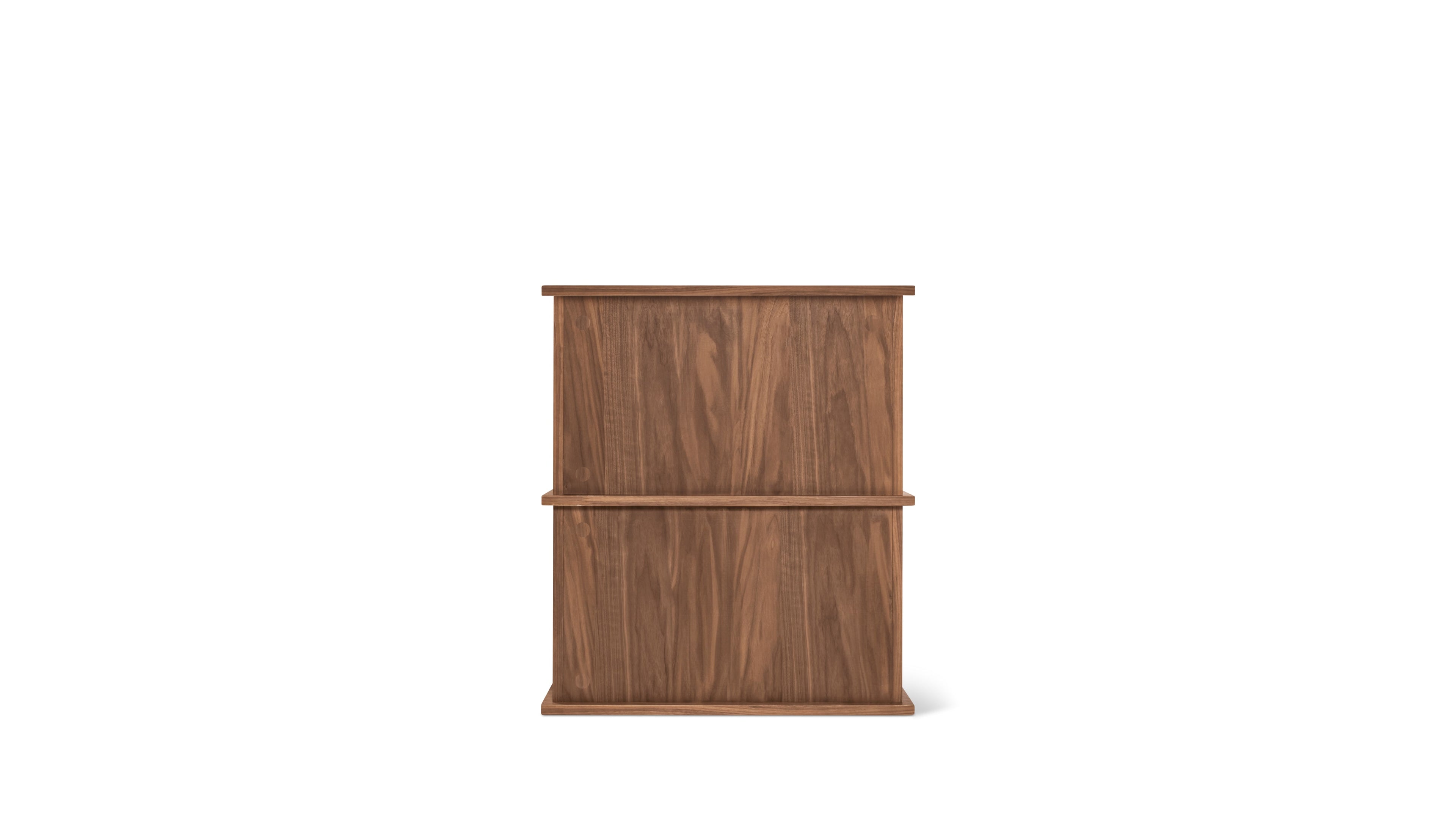 Keep Stacking Storage System 2-Piece, Closed, Walnut