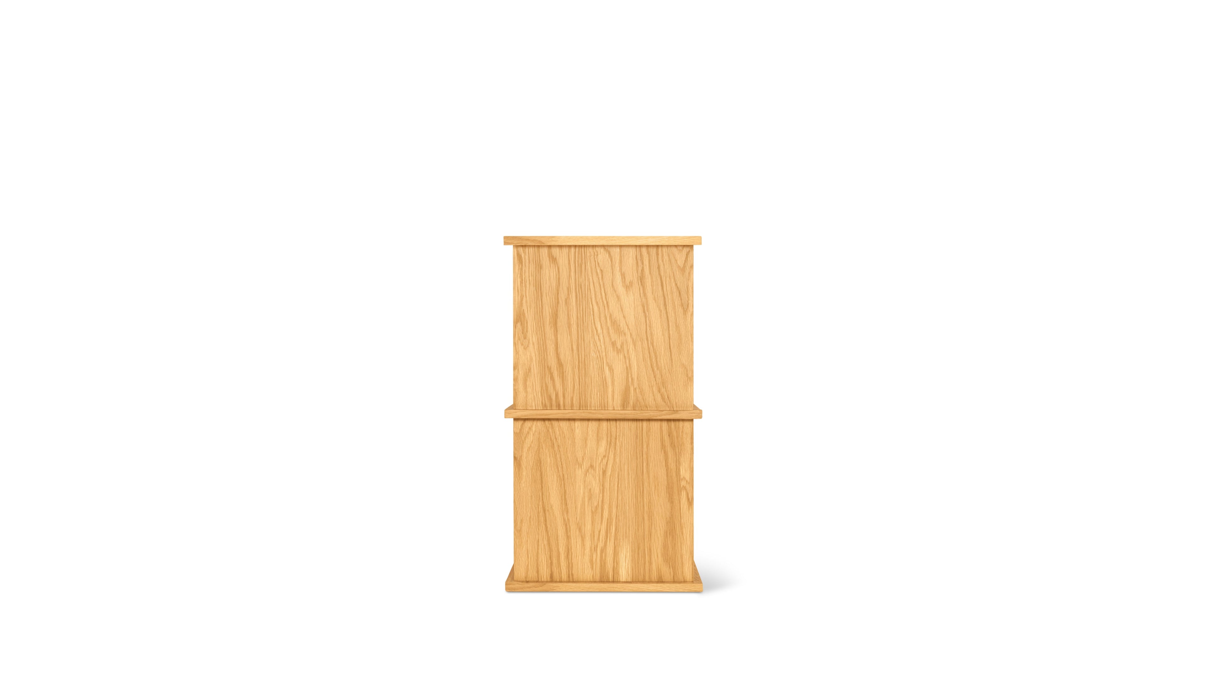 Keep Stacking Storage System 2-Piece, Closed, White Oak