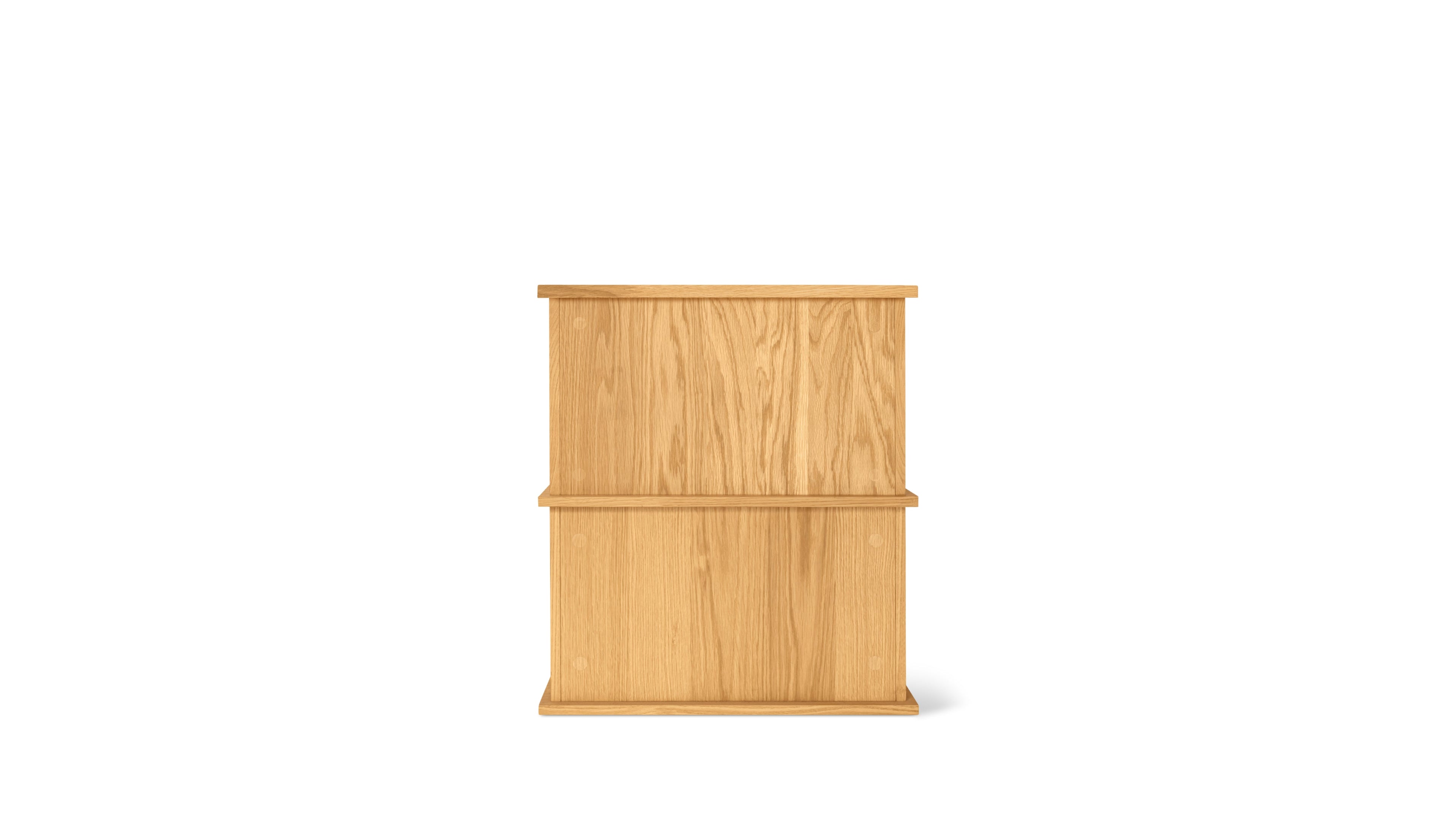 Keep Stacking Storage System 2-Piece, Closed, White Oak