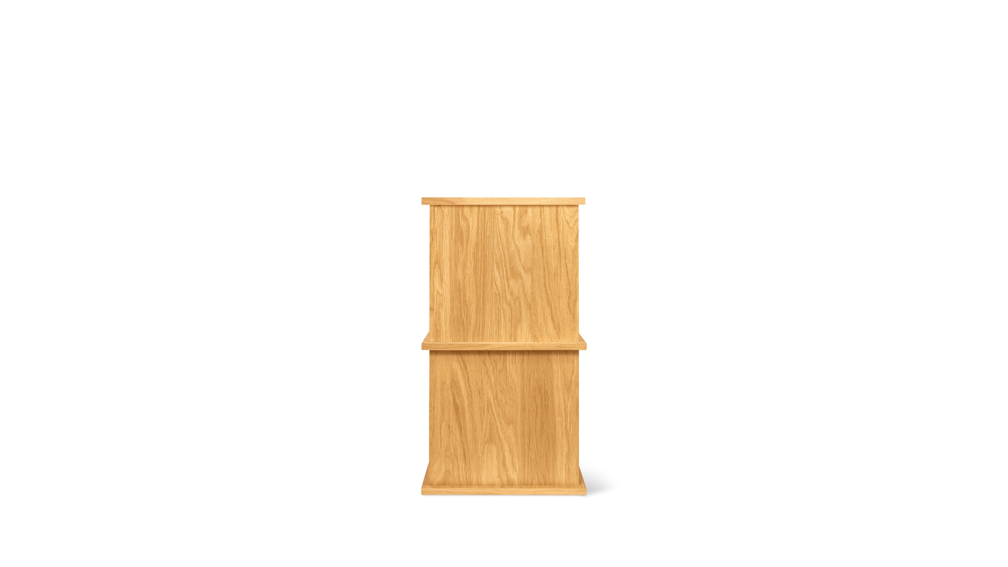 Keep Stacking Storage System 4-Piece, Open and Closed, White Oak