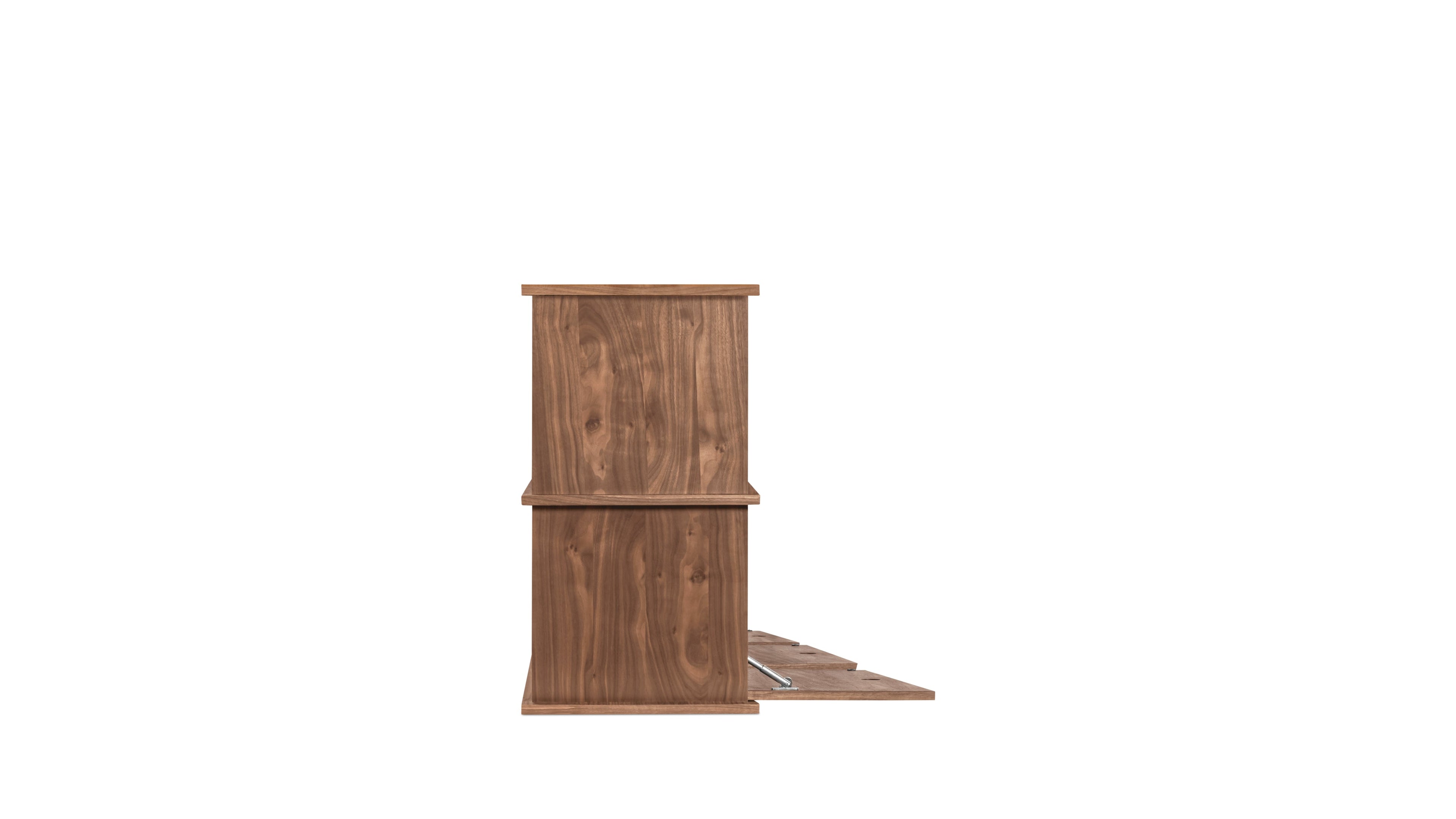 Keep Stacking Storage System 6-Piece, Open and Closed, Walnut
