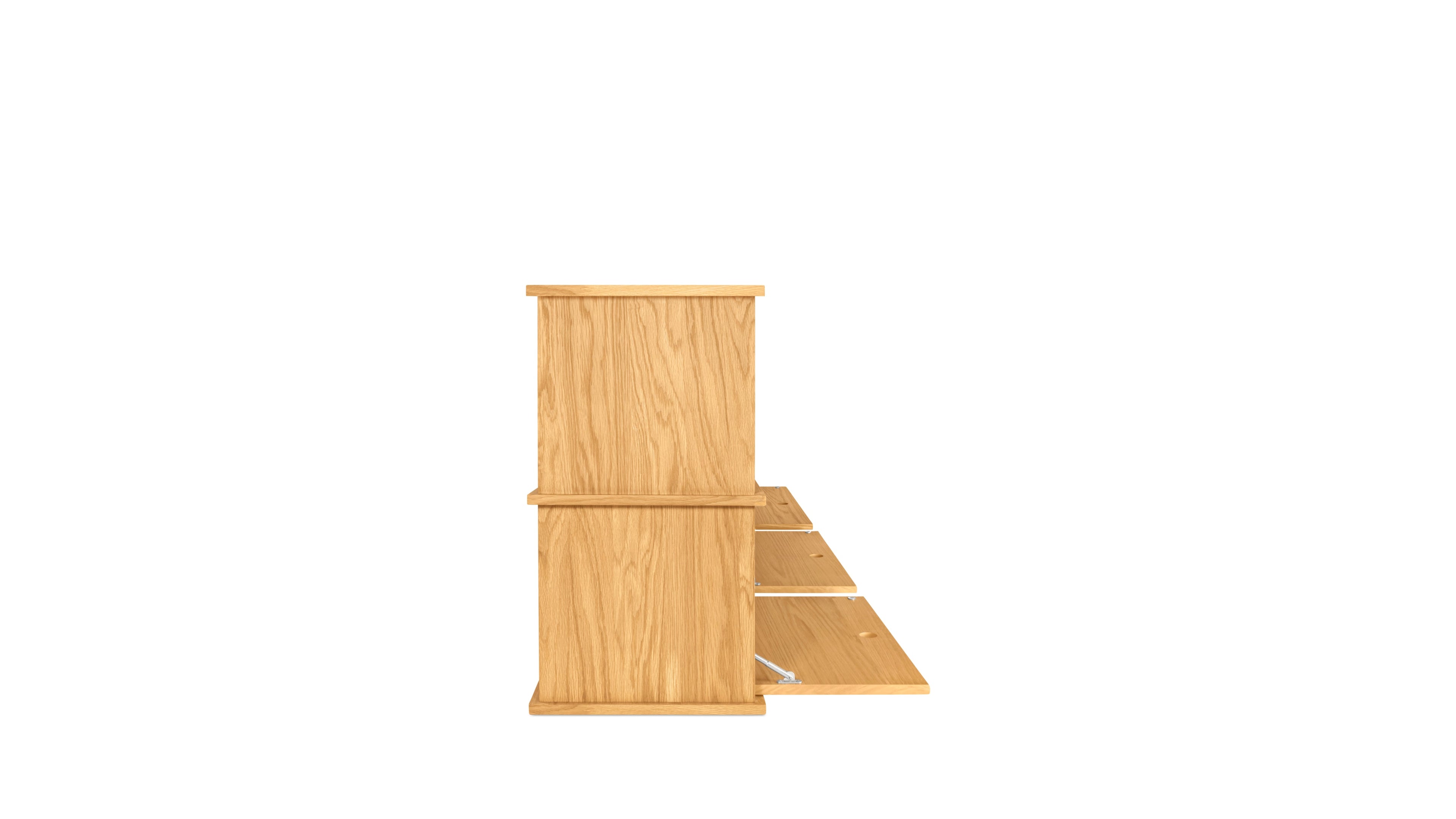 Keep Stacking Storage System 6-Piece, Open and Closed, White Oak